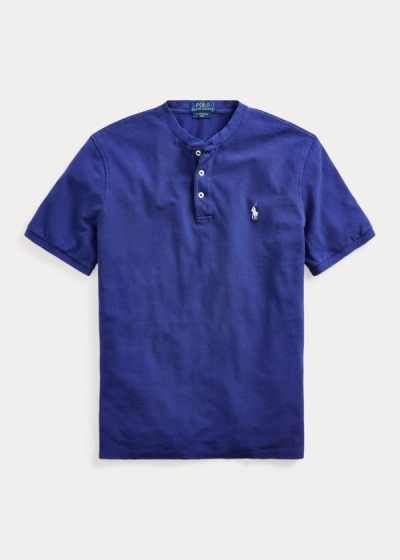 Henley Polo Ralph Lauren Featherweight Mesh Homem 51876-QKUZ